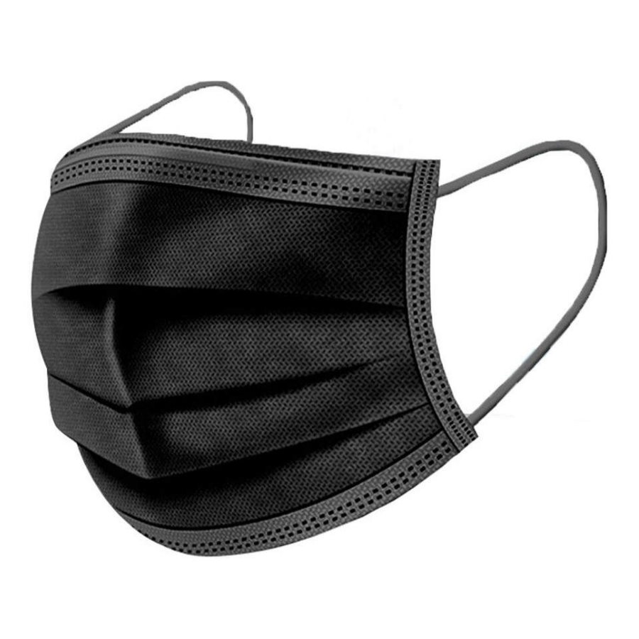 3 ply surgical face mask black