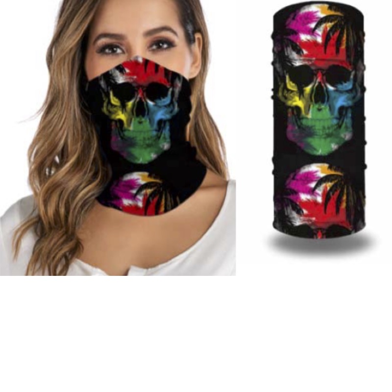 neck gaiter scarf face covering cotton polyester elastane printed 800800 70