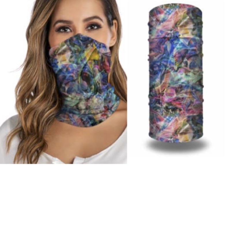 neck gaiter scarf face covering cotton polyester elastane printed 800800 71