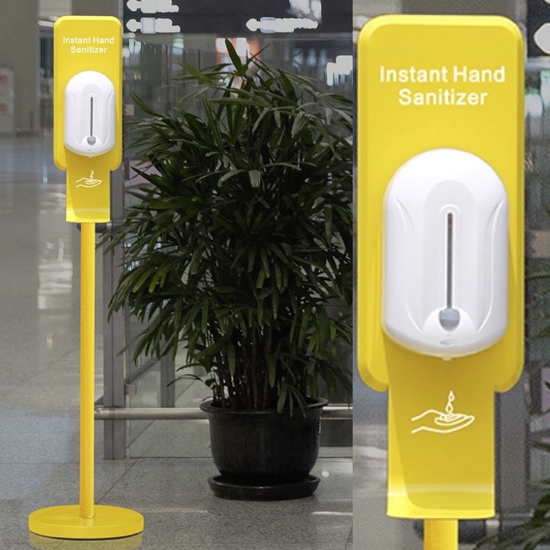 sanitising station hands cleaning automatic dispener floor standing wall mounted 800x800 18a