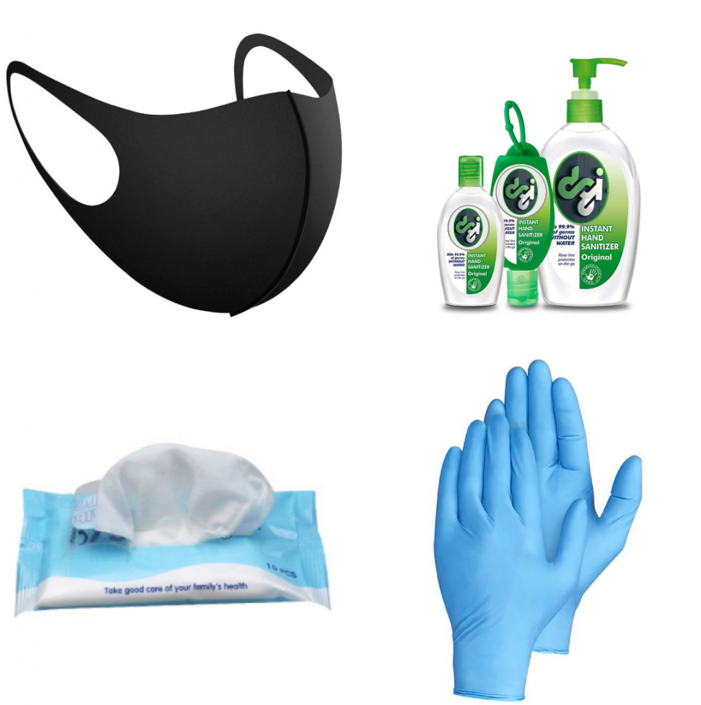 49 car auto dgi ppe bundle kit pack washable mask black hand sanitiser 75 alcohol wipes nitrile gloves 800x800 1